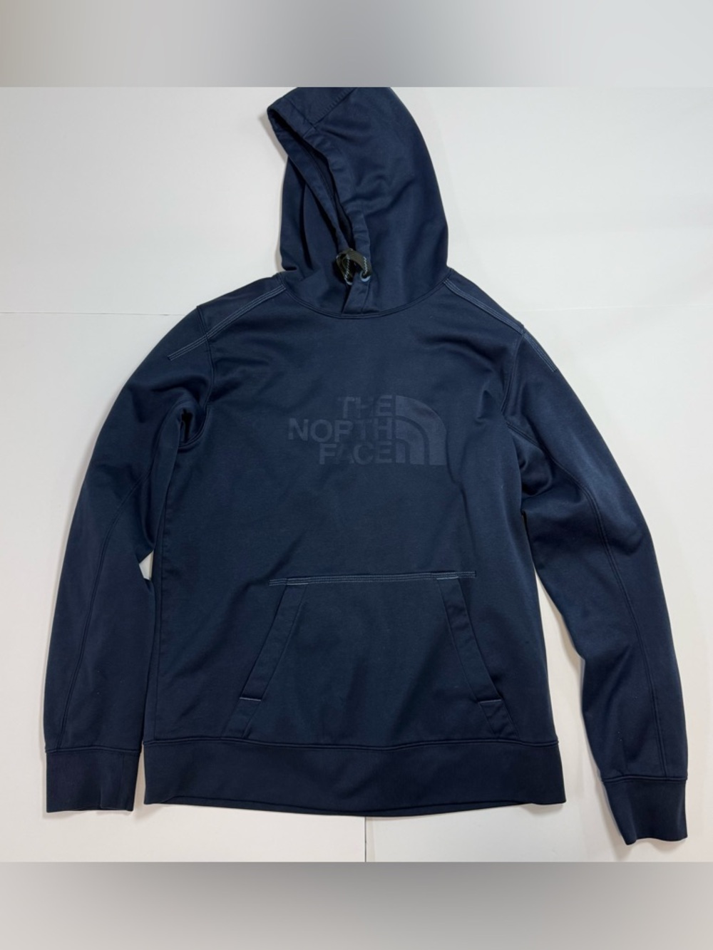 The North Face Men's Navy Pullover Hoodie with Subtle Logo